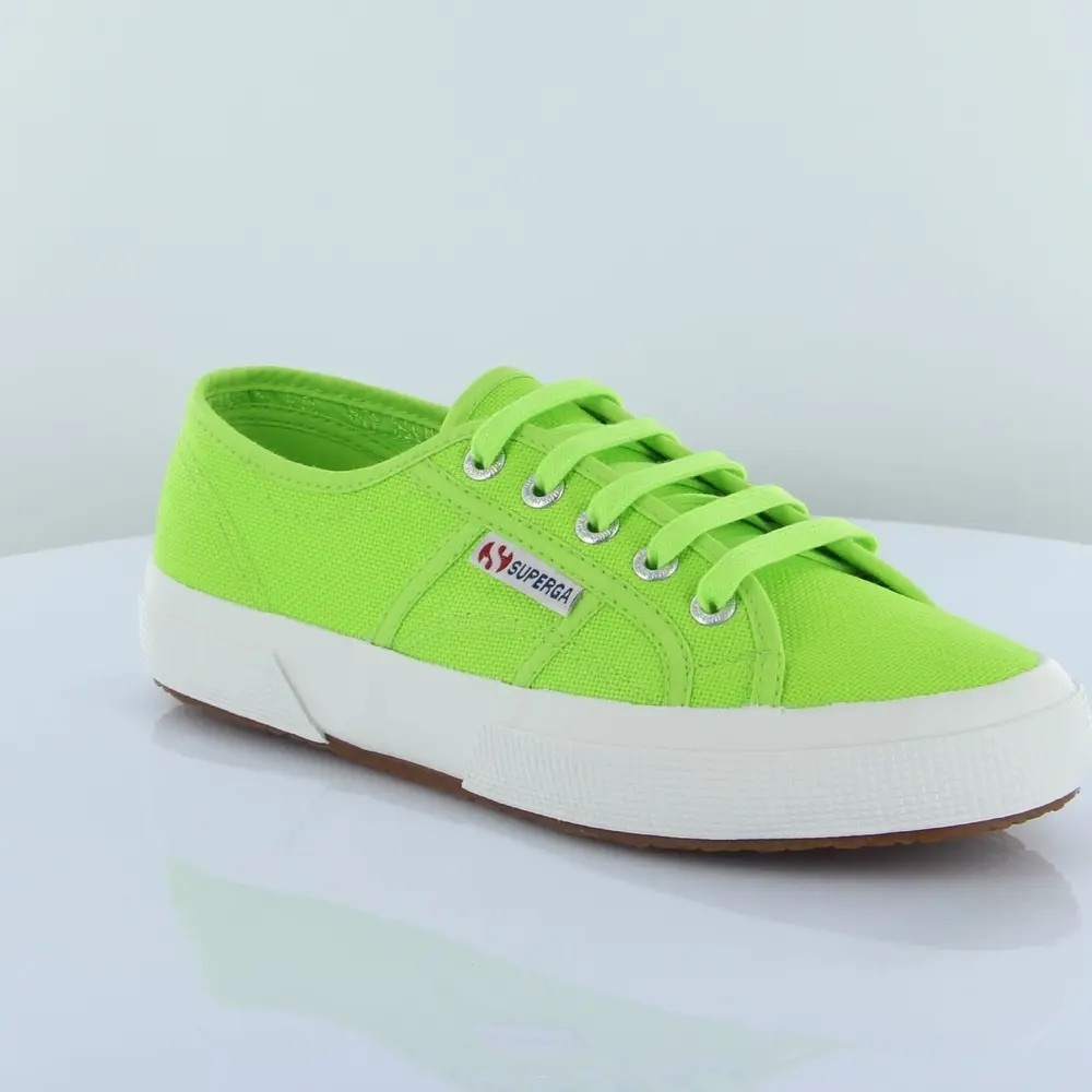 Superga neon green sneakers size 7